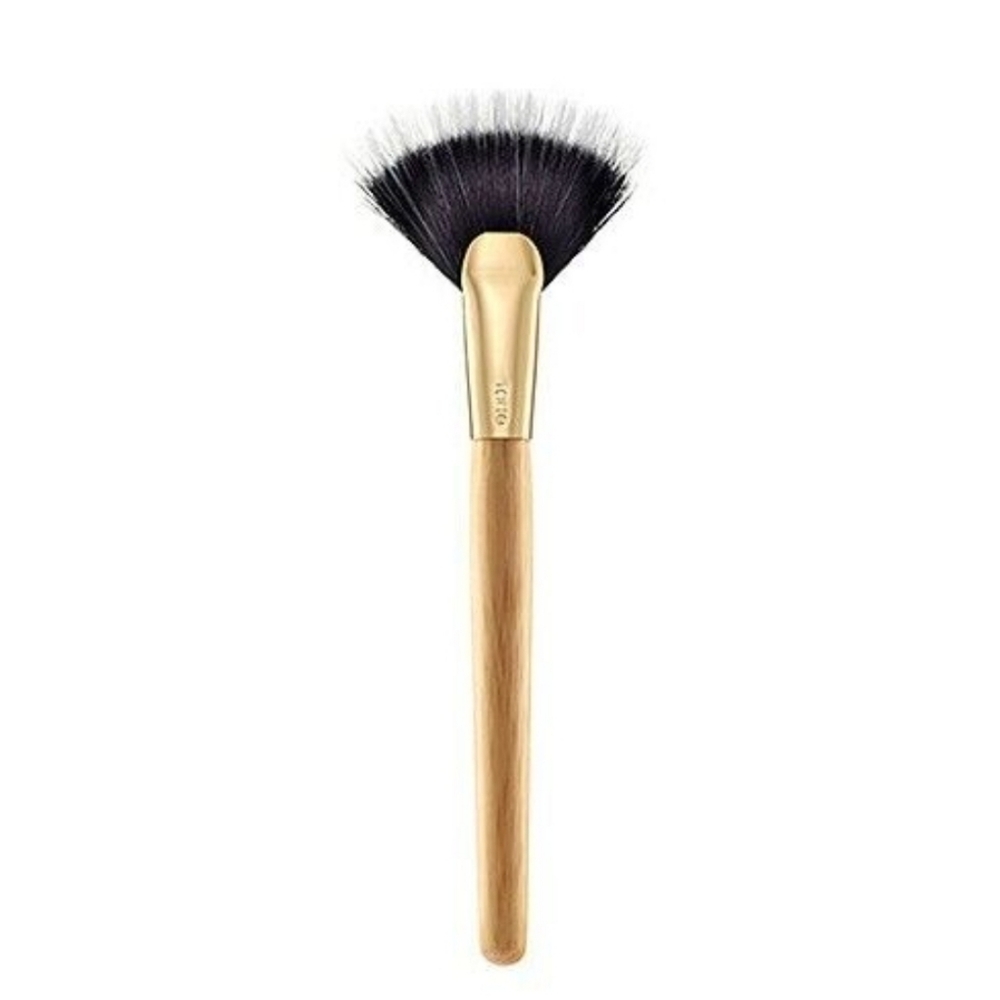 New Tarte Gold and Black Fan Makeup Brush